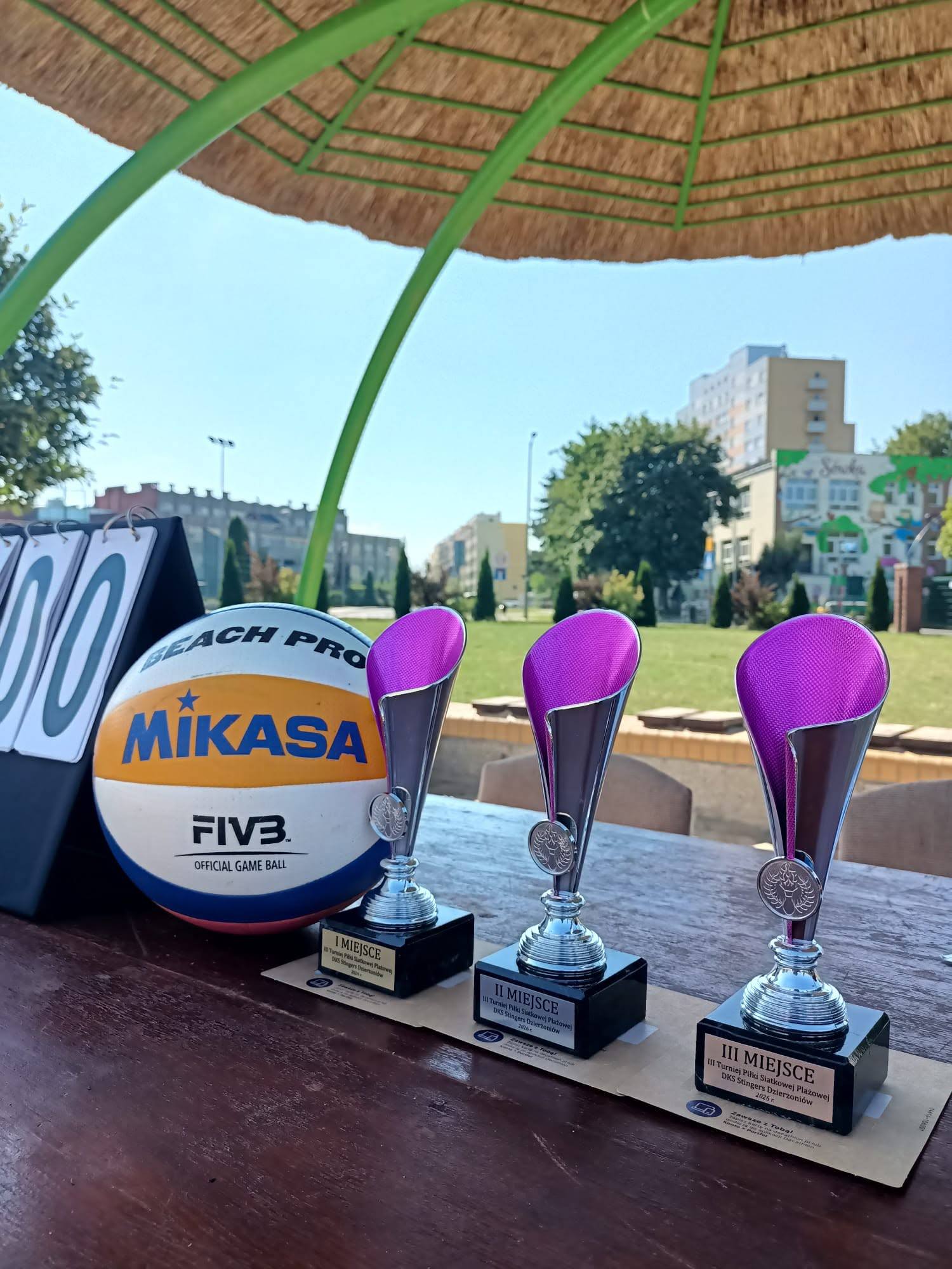 Puchary III Turnieju Piłki Siatkowej Plażowej DKS Stingers Dzierżoniów
